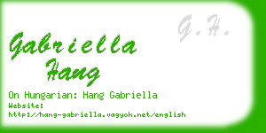 gabriella hang business card